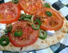 Feta Cheese Tahini Pizza