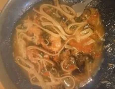 Fettuccine With Shrimp, Tomatoes And