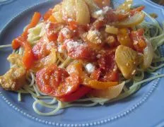 Fiery Chicken and Bell Pepper Pasta Delight
