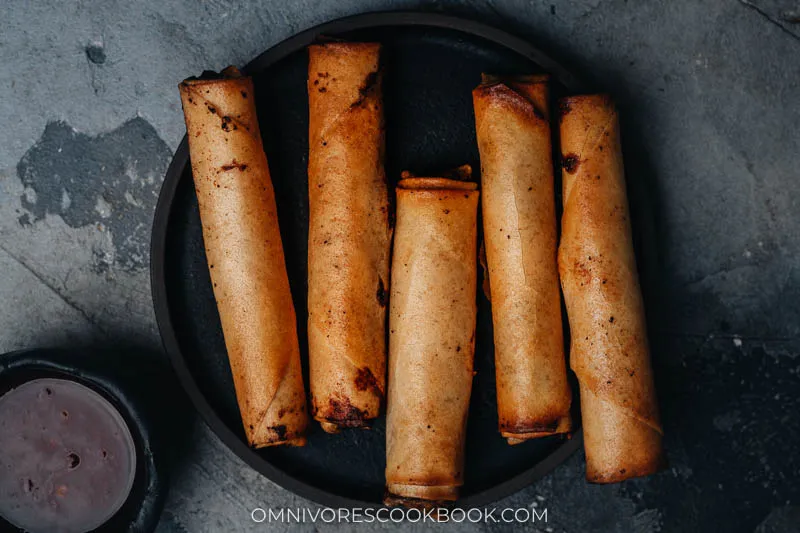 Filipino Lumpia Deep Fried Pork Spring Rolls