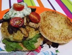 Fish Burgers With A Herb Sauce