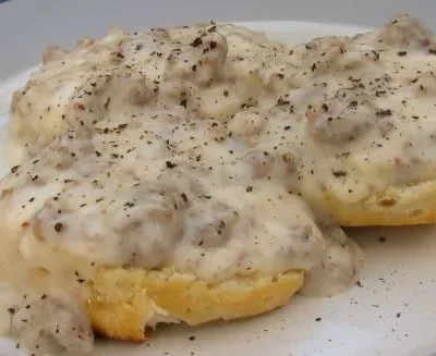 Flavorful Sausage Gravy And Biscuits For A