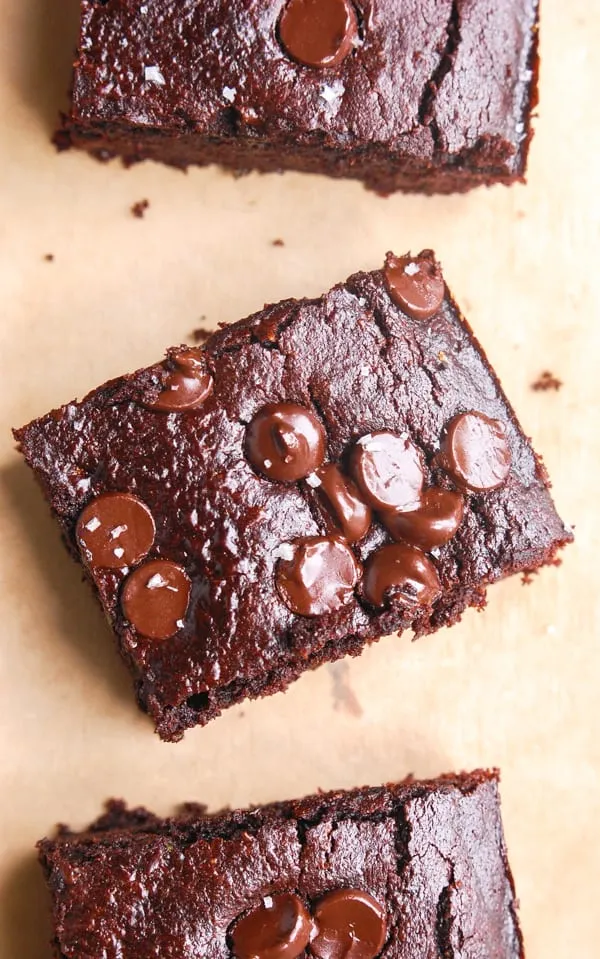 Flourless Chocolate Zucchini Brownies