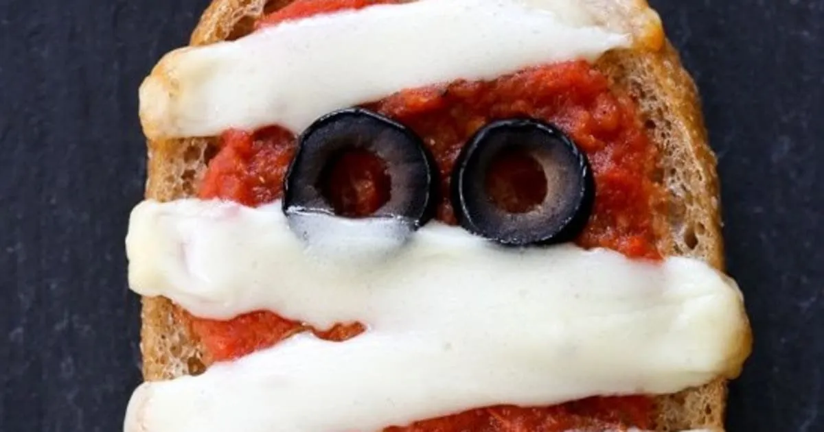French Bread Pizza Mummies