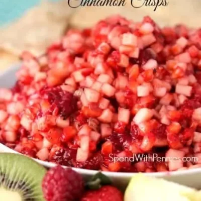 Fresh Fruit Salsa With Cinnamon Sugar Chips