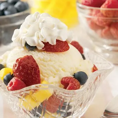 Fresh Fruit Sundaes