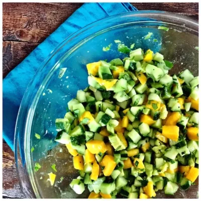 Fresh &Amp; Healthy Mango And Cucumber Salsa