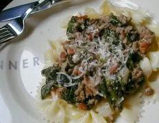 Fresh Spinach With Ground Beef