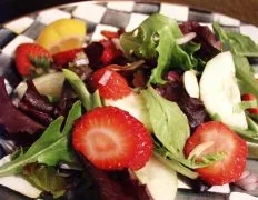 Fresh Strawberry Salad With Homemade Poppy Seed Dressing