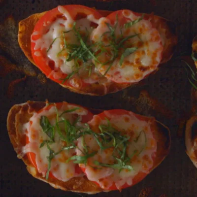 Fresh Tomato And Mozzarella On Toast