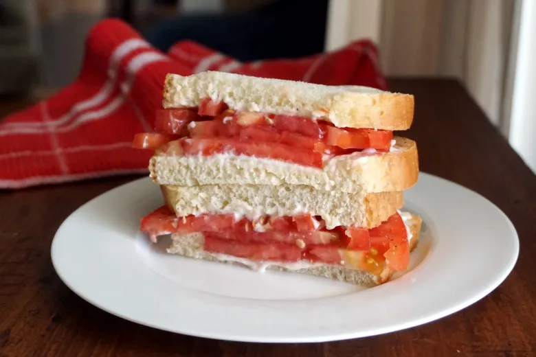 Fresh Tomato Sandwiches Saturday Lunch