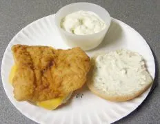 Fried Cod For Fish And Chips With Tartar