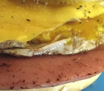 Fried Egg And Bologna Sandwich