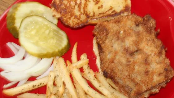 Fried Pork Tenderloin Sandwich A