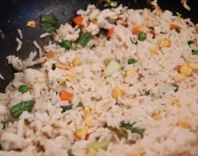 Fried Rice With Bacon Oriental Style