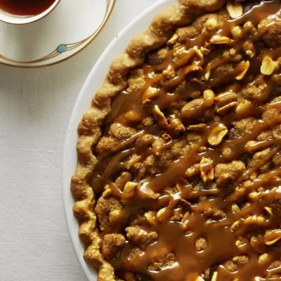 Fudge Pie With Peanut Butter Sauce For