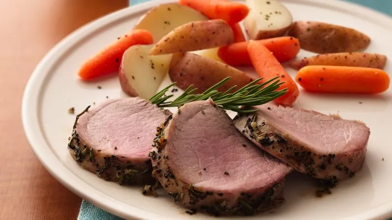 Garlic Rosemary Roasted Pork Loin