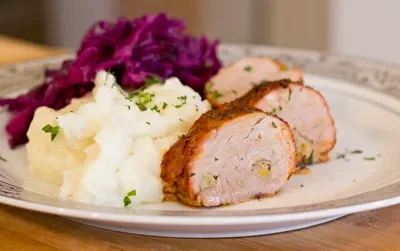 Garlic Stuffed Pork Loin