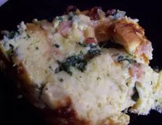 Giadas Spinach And Pancetta Strata Yummy