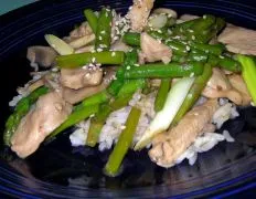 Ginger Chicken Asparagus Stir Fry