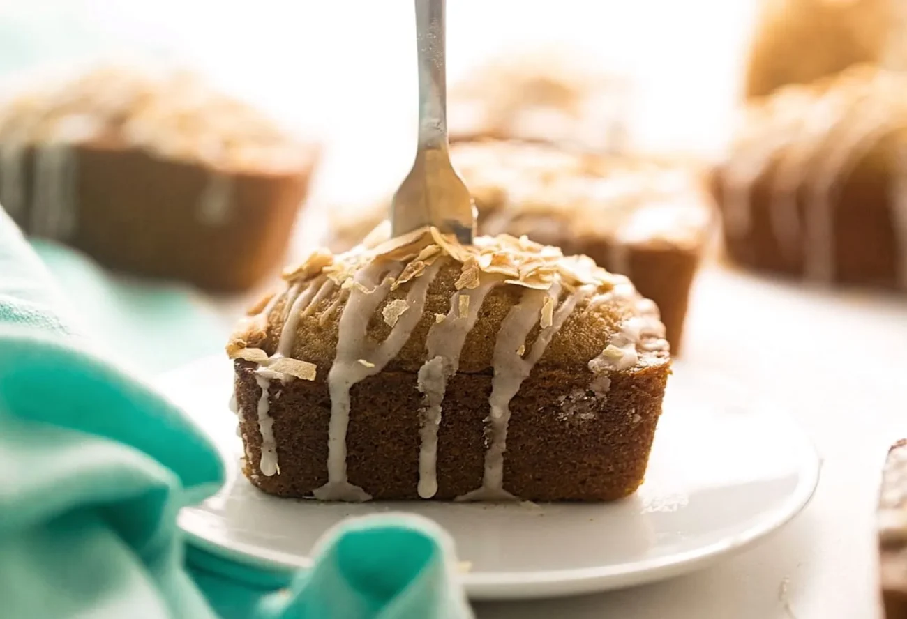 Glazed Chocolate Mini Loaves