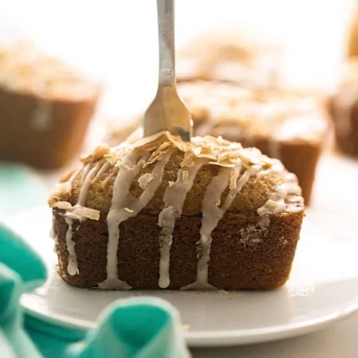 Glazed Chocolate Mini Loaves