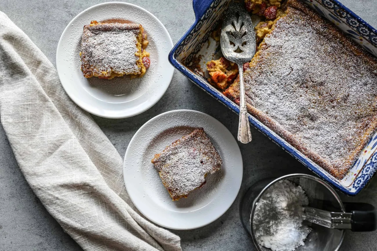 Gluten Free Apple And Sour Cherry Cake