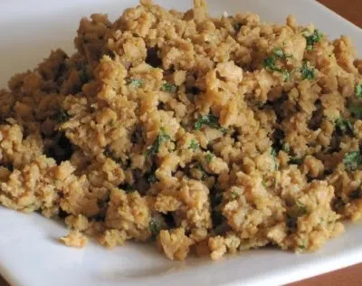 Gluten-Free Vegan Tvp Sausage Crumbles Recipe