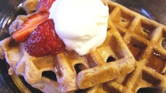 Good For You Strawberry Waffles