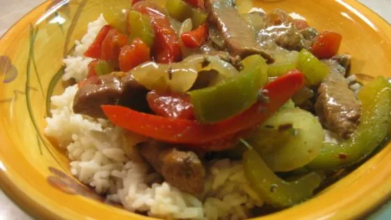 Grams Chinese Pepper Steak