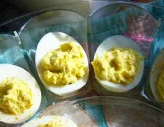 Grand Ma Mas Deviled Eggs No Mayo!!