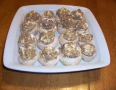 Grecian Style Stuffed Mushrooms