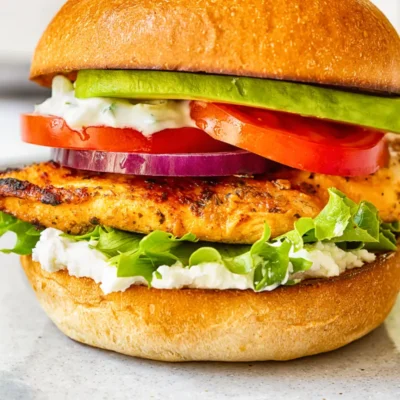 Greek Chicken Burgers With Feta