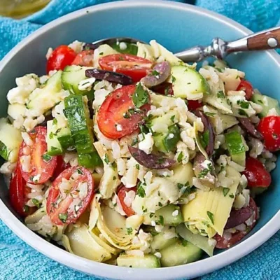 Greek Rice &Amp; Feta Salad