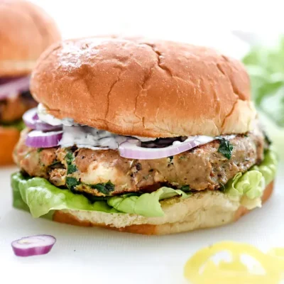 Greek Turkey Burgers