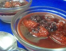 Greek Yogurt With Warm Berry Sauce
