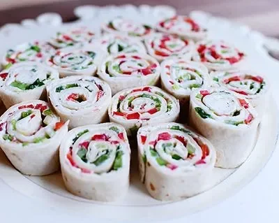 Green Chile Tortilla Pinwheels