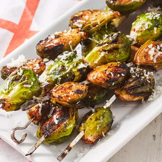 Grilled Brussels Sprouts With Balsamic Glaze