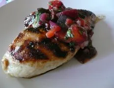 Grilled Chicken Breasts With Plum Salsa