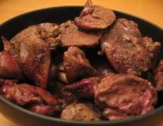 Grilled Chicken Livers In 7 Up
