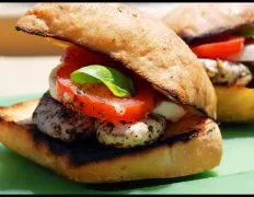 Grilled Chicken Sandwiches With Mozzarella
