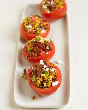 Grilled Corn-Stuffed Tomato Delight: A Summer Recipe Sensation
