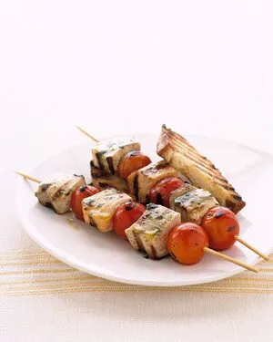 Grilled Fish On Skewers