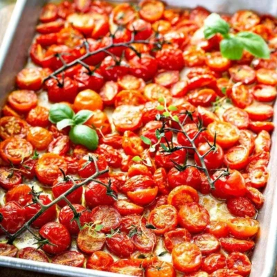 Grilled Garlic Tomatoes