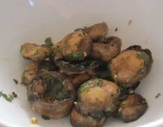 Grilled Mushrooms With Garlic Oil