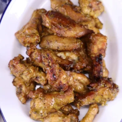 Grilled Mustard Chicken Wings