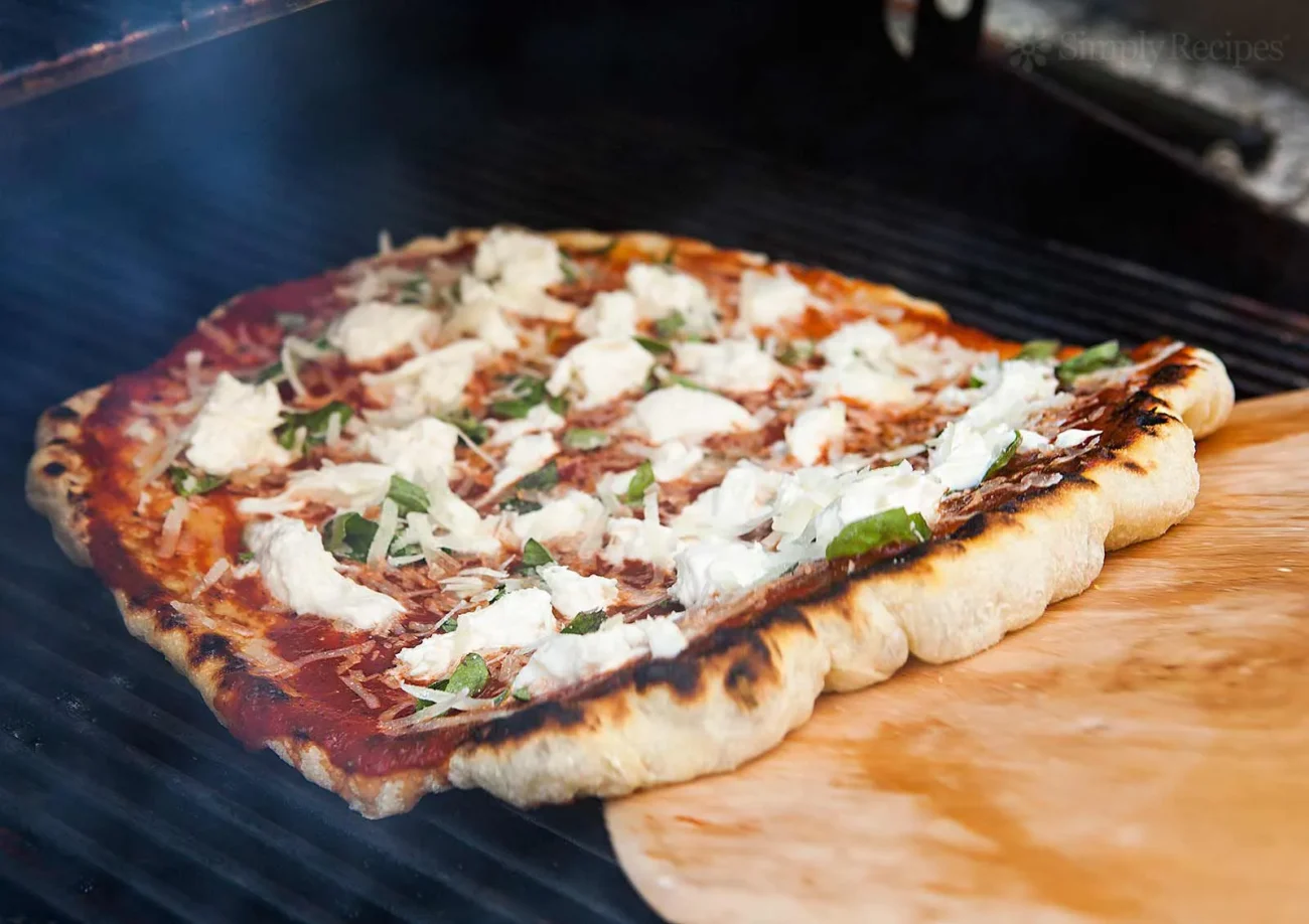 Grilled Pizza Using Grilling Pizza Pan