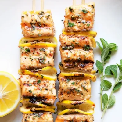 Grilled Salmon Kebabs