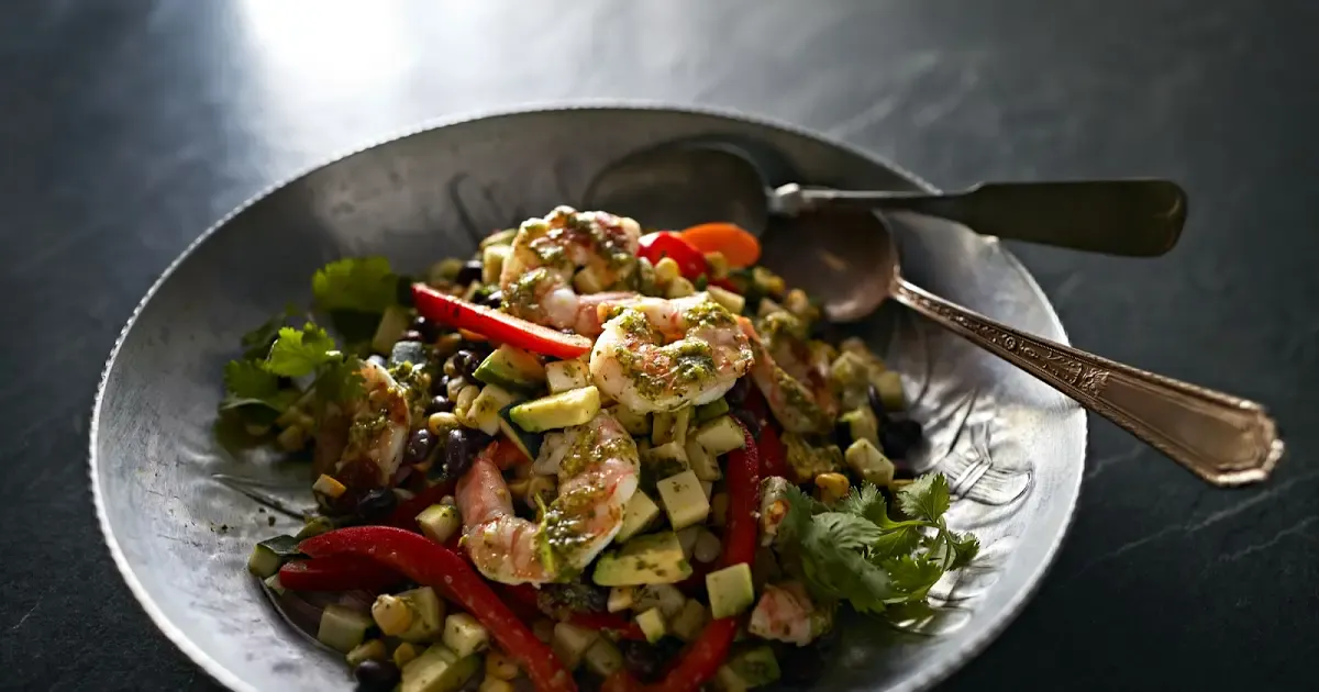 Grilled Shrimp Salad With Orange, Endive, And Radicchio