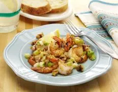 Grilled Shrimp With Walnuts And Scallions